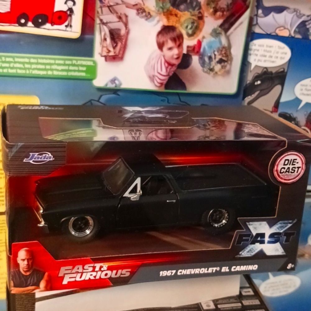 Fast & Furious 1967 Chevrolet EL Camino Die-Cast, 1:32, Black.